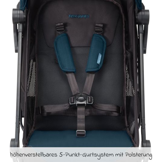 Recaro Buggy & Sportwagen Lexa bis 22 kg belastbar mit Liegeposition nur 6,4 kg - Select - Teal Green