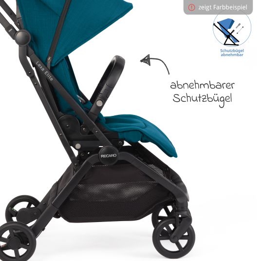 Recaro Buggy & pushchair Lexa Elite up to 22 kg load capacity with reclining position, convertible seat unit incl. carrying strap - Prime - Frozen Blue