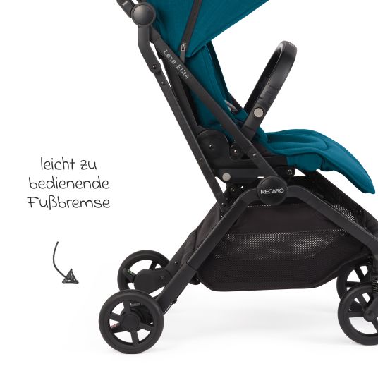 Recaro Buggy & pushchair Lexa Elite up to 22 kg load capacity with reclining position, convertible seat unit incl. carrying strap - Prime - Frozen Blue