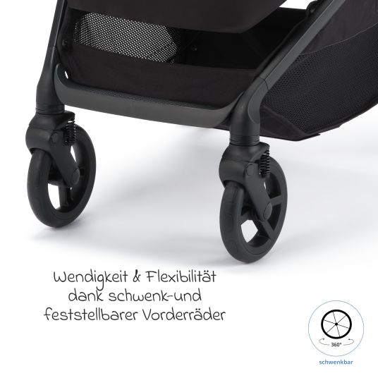 Recaro Buggy & pushchair Lexa Elite up to 22 kg load capacity with reclining position, convertible seat unit incl. carrying strap - Prime - Frozen Blue