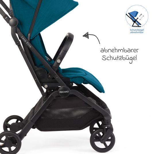 Recaro Buggy & pushchair Lexa Elite up to 22 kg load capacity with reclining position, convertible seat unit incl. carrying strap - Select - Teal Green