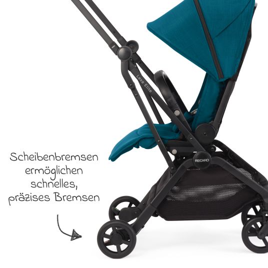 Recaro Buggy & pushchair Lexa Elite up to 22 kg load capacity with reclining position, convertible seat unit incl. carrying strap - Select - Teal Green