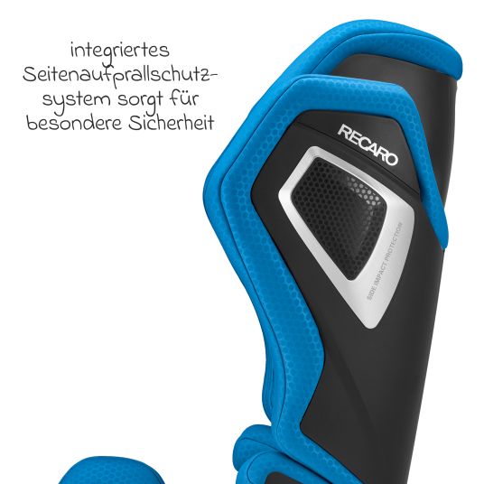 Recaro Kindersitz Axion 1 i-Size ab 3 Jahre bis 12 Jahre (100 cm - 150 cm) mit Isofix - Calm Blue