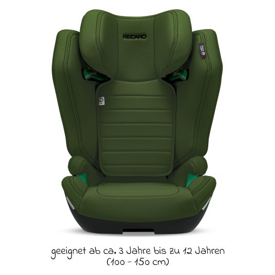 Recaro Kindersitz Axion 1 i-Size ab 3 Jahre bis 12 Jahre (100 cm - 150 cm) mit Isofix - Epic Green