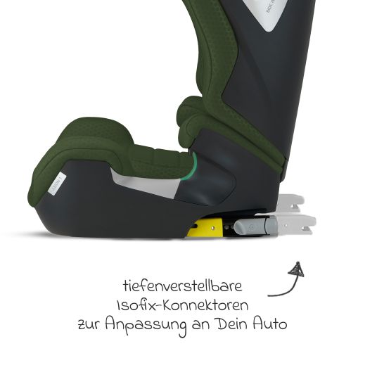 Recaro Kindersitz Axion 1 i-Size ab 3 Jahre bis 12 Jahre (100 cm - 150 cm) mit Isofix - Epic Green