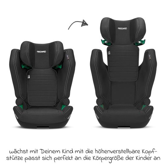 Recaro Kindersitz Axion 1 i-Size ab 3 Jahre bis 12 Jahre (100 cm - 150 cm) mit Isofix - Fresh Black