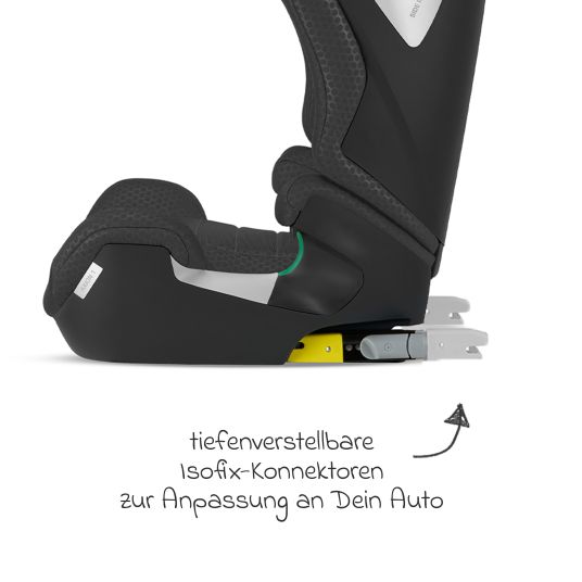 Recaro Kindersitz Axion 1 i-Size ab 3 Jahre bis 12 Jahre (100 cm - 150 cm) mit Isofix - Fresh Black