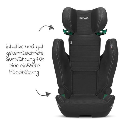 Recaro Kindersitz Axion 1 i-Size ab 3 Jahre bis 12 Jahre (100 cm - 150 cm) mit Isofix - Fresh Black