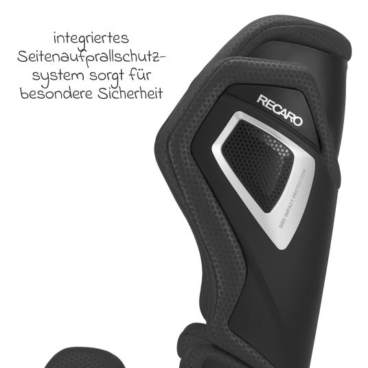 Recaro Kindersitz Axion 1 i-Size ab 3 Jahre bis 12 Jahre (100 cm - 150 cm) mit Isofix - Fresh Black