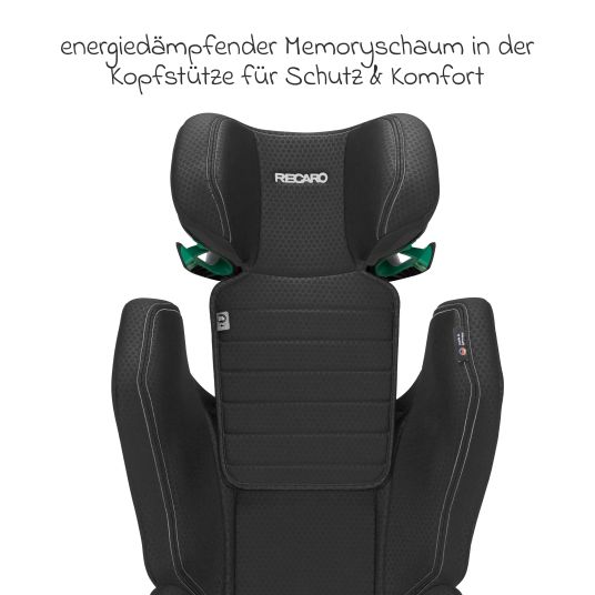 Recaro Kindersitz Axion 1 i-Size ab 3 Jahre bis 12 Jahre (100 cm - 150 cm) mit Isofix - Fresh Black