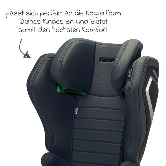 Recaro Kindersitz Axion 1 i-Size ab 3 Jahre bis 12 Jahre (100 cm - 150 cm) mit Isofix - Gallant Grey