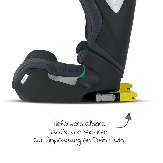 Recaro Kindersitz Axion 1 i-Size ab 3 Jahre bis 12 Jahre (100 cm - 150 cm) mit Isofix - Gallant Grey