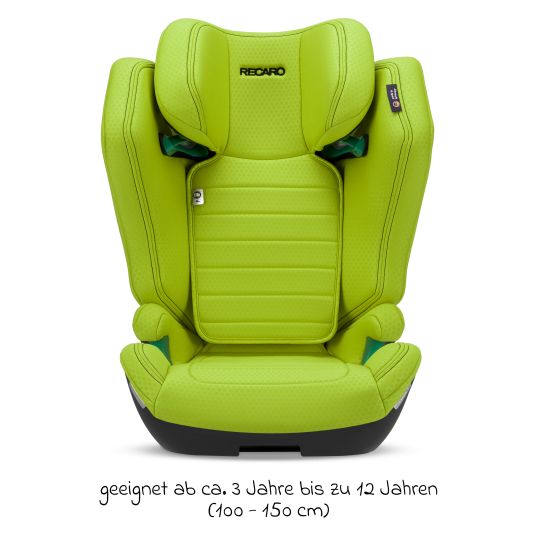 Recaro Kindersitz Axion 1 i-Size ab 3 Jahre bis 12 Jahre (100 cm - 150 cm) mit Isofix - Hello Green