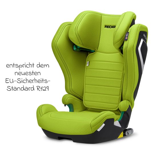 Recaro Kindersitz Axion 1 i-Size ab 3 Jahre bis 12 Jahre (100 cm - 150 cm) mit Isofix - Hello Green