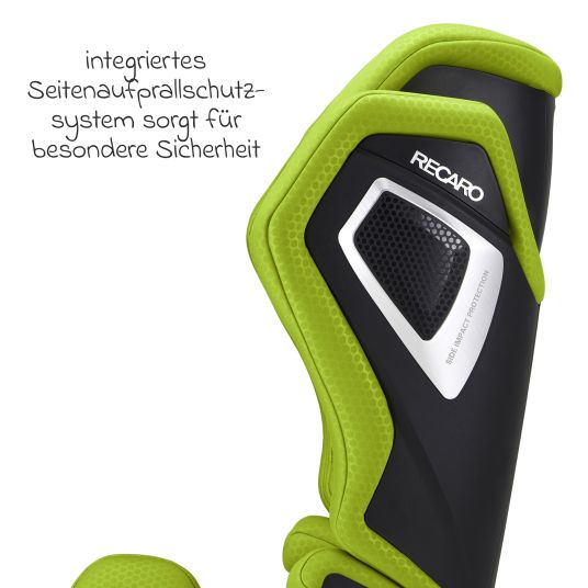 Recaro Kindersitz Axion 1 i-Size ab 3 Jahre bis 12 Jahre (100 cm - 150 cm) mit Isofix - Hello Green