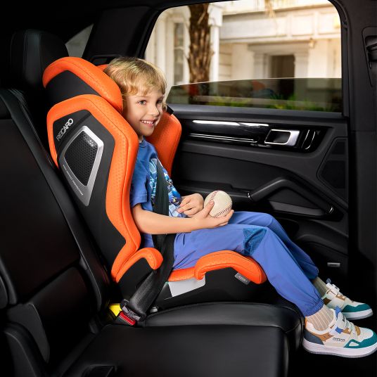 Recaro Kindersitz Axion 1 i-Size ab 3 Jahre bis 12 Jahre (100 cm - 150 cm) mit Isofix - Vibrant Orange