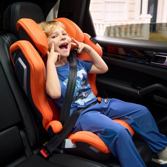 Recaro Kindersitz Axion 1 i-Size ab 3 Jahre bis 12 Jahre (100 cm - 150 cm) mit Isofix - Vibrant Orange