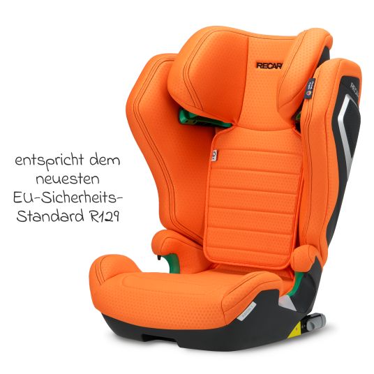 Recaro Kindersitz Axion 1 i-Size ab 3 Jahre bis 12 Jahre (100 cm - 150 cm) mit Isofix - Vibrant Orange