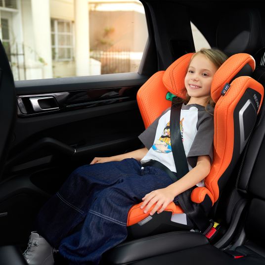 Recaro Kindersitz Axion 1 i-Size ab 3 Jahre bis 12 Jahre (100 cm - 150 cm) mit Isofix - Vibrant Orange