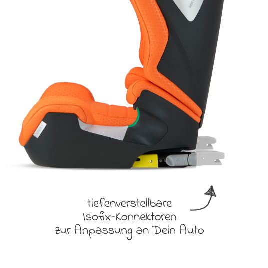 Recaro Kindersitz Axion 1 i-Size ab 3 Jahre bis 12 Jahre (100 cm - 150 cm) mit Isofix - Vibrant Orange