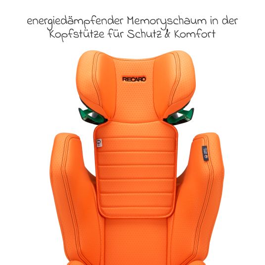 Recaro Kindersitz Axion 1 i-Size ab 3 Jahre bis 12 Jahre (100 cm - 150 cm) mit Isofix - Vibrant Orange