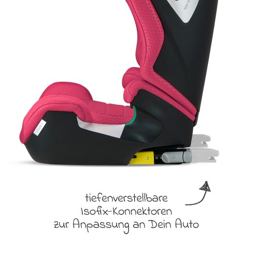 Recaro Kindersitz Axion 1 i-Size ab 3 Jahre bis 12 Jahre (100 cm - 150 cm) mit Isofix - Wow Pink