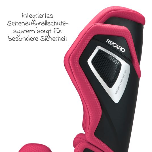 Recaro Kindersitz Axion 1 i-Size ab 3 Jahre bis 12 Jahre (100 cm - 150 cm) mit Isofix - Wow Pink