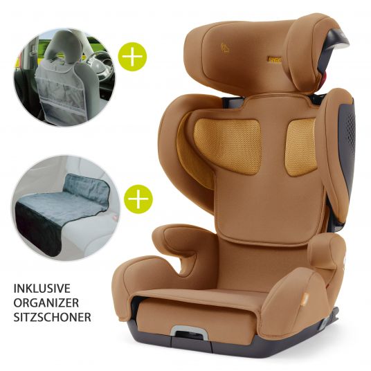Recaro Child seat Mako Elite 2 i-Size 100 cm - 150 cm / 3.5 years to 12 years (15-36 kg) + accessories package - Select - Sweet Curry