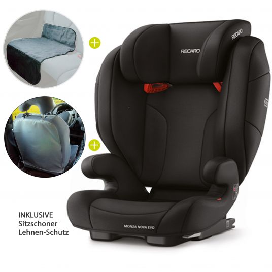 Recaro Child seat Monza Nova EVO Seatfix + Free Accessories Package - Core - Performance Black