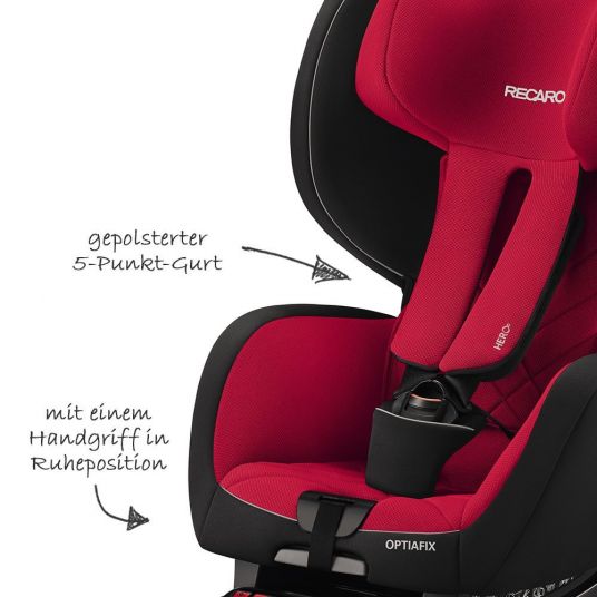 Recaro Child seat Optiafix - Racing Red