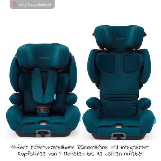 Recaro Kindersitz Tian Elite - Gruppe 1/2/3 / - 9 Monate bis 12 Jahre - (9- 36 kg) + Gratis Zubehöpaket - Select - Night Black