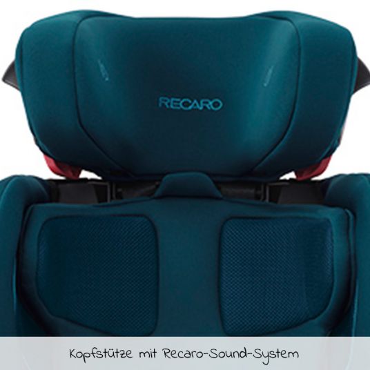 Recaro Child seat Tian Elite - Group 1/2/3 / - 9 months to 12 years - (9- 36 kg) + Free accessory pack - Select - Teal Green