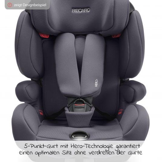 Recaro Child seat Tian - Group 1/2/3 / - 9 months to 12 years - (9- 36 kg) - Core - Deep Black
