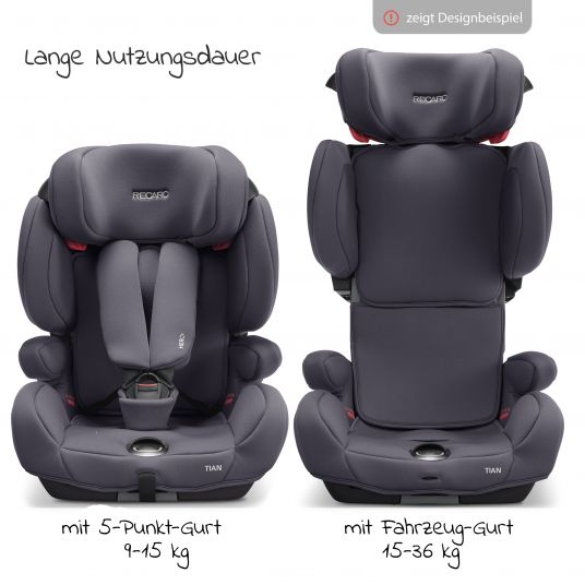 Recaro Child seat Tian - Group 1/2/3 / - 9 months to 12 years - (9- 36 kg) - Core - Very Berry