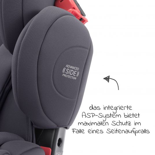 Recaro Child seat Young Sport Hero Group 1/2/3 - from 9 months - 12 years ( 9-36 kg) - Core - Simply Grey