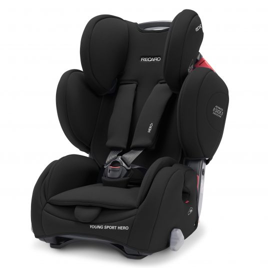 Recaro Child seat Young Sport Hero Group 1/2/3 - from 9 months - 12 years ( 9-36 kg) + accessory pack - Core - Deep Black
