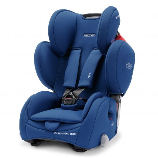 Recaro Child seat Young Sport Hero Group 1/2/3 - from 9 months - 12 years ( 9-36 kg) + accessory pack - Core - Energy Blue