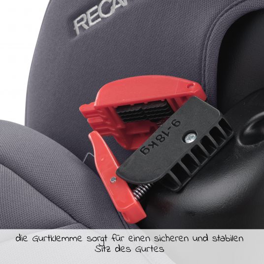 Recaro Child seat Young Sport Hero Group 1/2/3 - from 9 months - 12 years ( 9-36 kg) + accessory pack - Core - Simply Grey