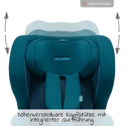 Recaro Reboarder-Kindersitz Kio i-Size 60 cm - 105 cm / 3 Monate bis 4 Jahre - Select - Night Black