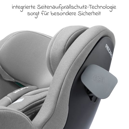 Recaro Seggiolino auto Salia 125 i-Size dalla nascita a 7 anni (40 cm - 125 cm) girevole con base Isofix - Grigio Carbonio