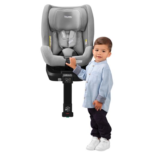 Recaro Seggiolino auto Salia 125 i-Size dalla nascita a 7 anni (40 cm - 125 cm) girevole con base Isofix - Grigio Carbonio