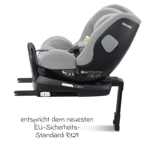 Recaro Seggiolino auto Salia 125 i-Size dalla nascita a 7 anni (40 cm - 125 cm) girevole con base Isofix - Grigio Carbonio