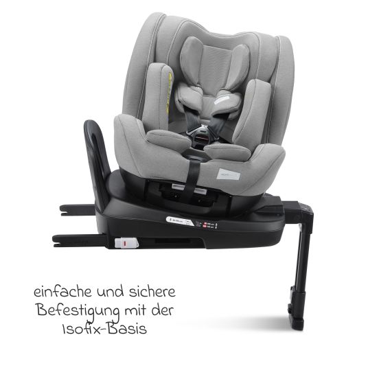 Recaro Seggiolino auto Salia 125 i-Size dalla nascita a 7 anni (40 cm - 125 cm) girevole con base Isofix - Grigio Carbonio