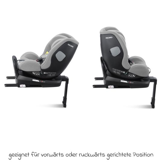 Recaro Seggiolino auto Salia 125 i-Size dalla nascita a 7 anni (40 cm - 125 cm) girevole con base Isofix - Grigio Carbonio