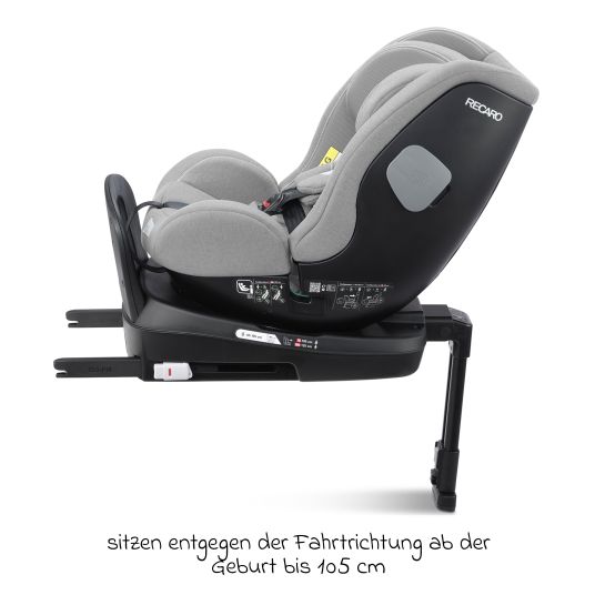 Recaro Seggiolino auto Salia 125 i-Size dalla nascita a 7 anni (40 cm - 125 cm) girevole con base Isofix - Grigio Carbonio