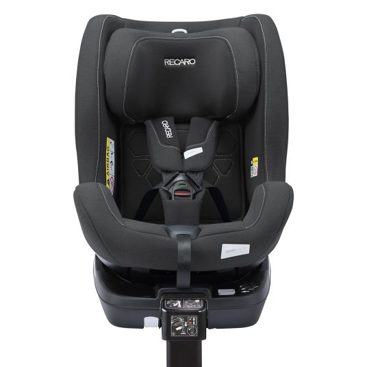 Recaro Seggiolino Salia 125 i-Size dalla nascita a 7 anni (40 cm - 125 cm) girevole con base Isofix - Fibra nera