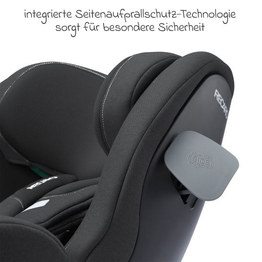 Recaro Seggiolino Salia 125 i-Size dalla nascita a 7 anni (40 cm - 125 cm) girevole con base Isofix - Fibra nera