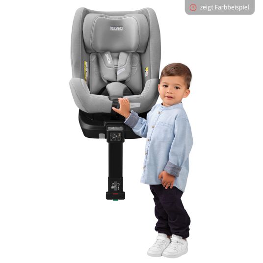 Recaro Seggiolino Salia 125 i-Size dalla nascita a 7 anni (40 cm - 125 cm) girevole con base Isofix - Fibra nera