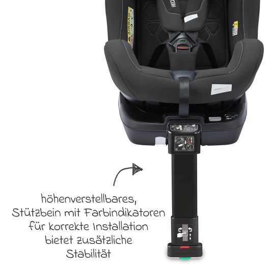 Recaro Seggiolino Salia 125 i-Size dalla nascita a 7 anni (40 cm - 125 cm) girevole con base Isofix - Fibra nera