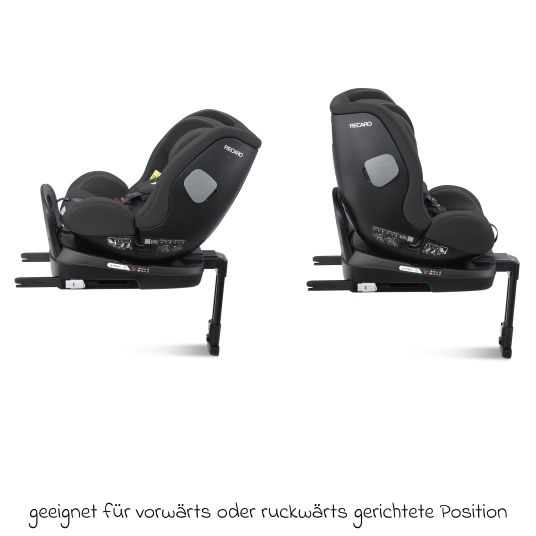 Recaro Seggiolino Salia 125 i-Size dalla nascita a 7 anni (40 cm - 125 cm) girevole con base Isofix - Fibra nera